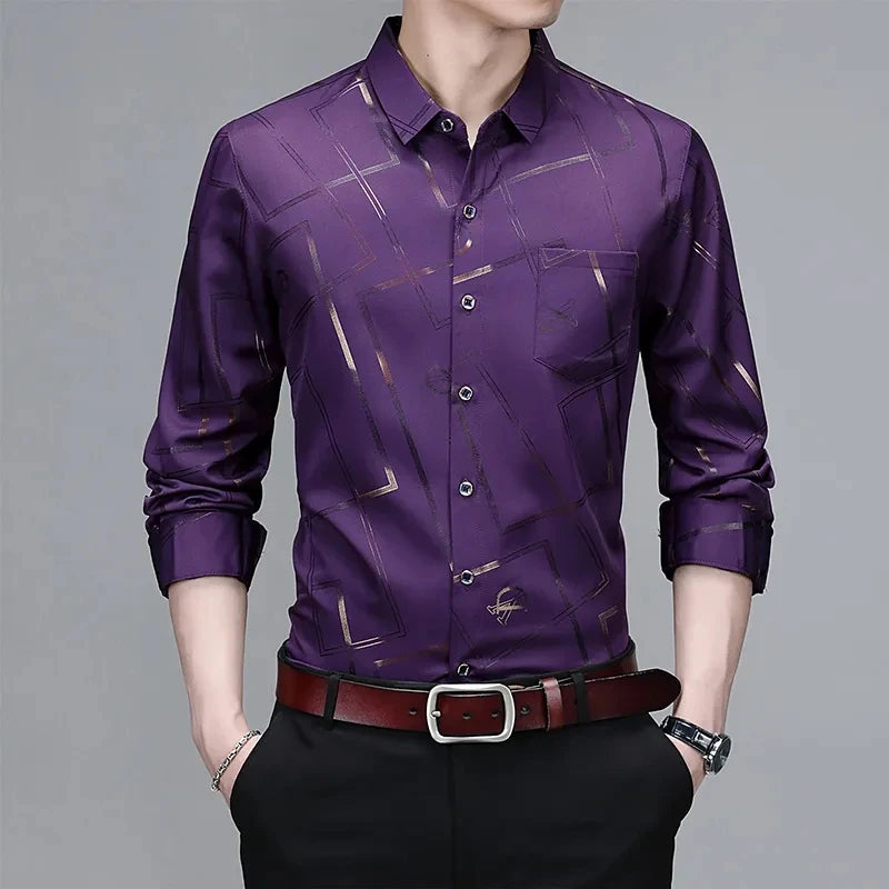 Long Sleeved Printed Shirt