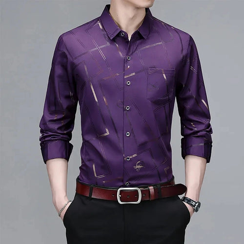 Long Sleeved Printed Shirt