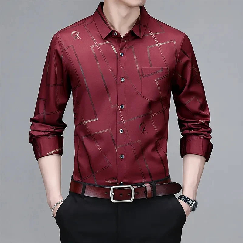 Long Sleeved Printed Shirt